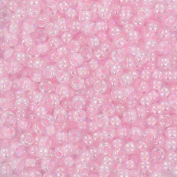 Miyuki seed beads - Pink Lined crystal AB 11/0