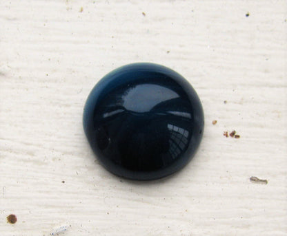 Cabochon Agat - Rund blå 16mm 1 styck