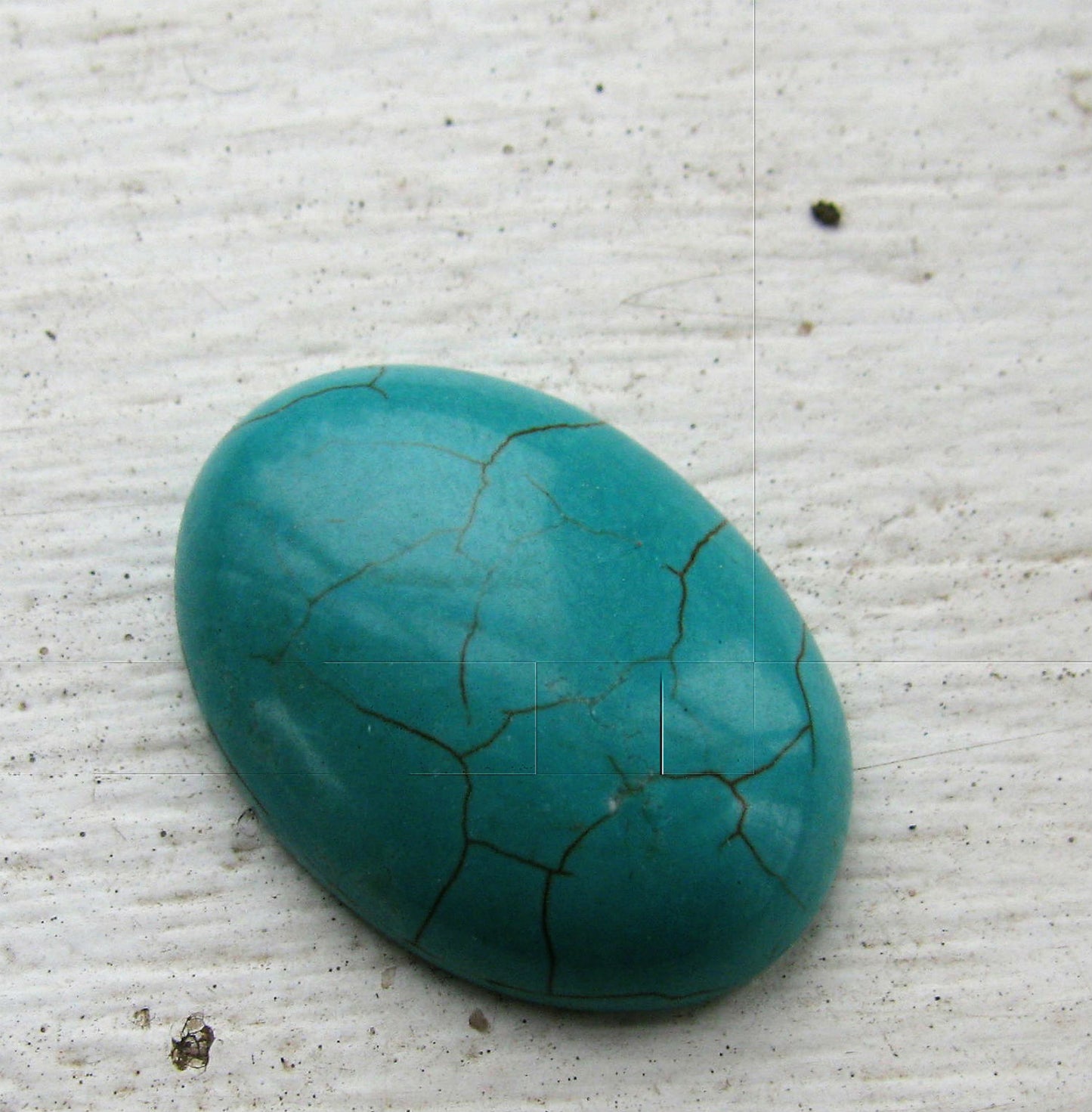 Cabochon Turkos - Oval 25x18mm 1 styck