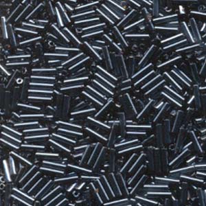 Miyuki Bugle Beads - Gunmetal 6 mm