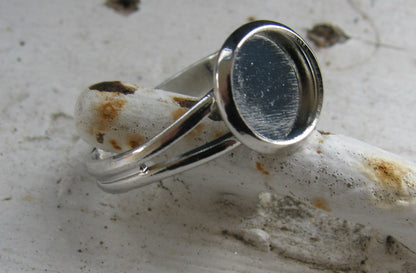 Ringstomme Silverfärgad - Ram rund 8mm, 1 styck