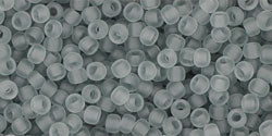 TOHO seed beads - Transparent-Frosted Lt Gray (11-9F) 11/0