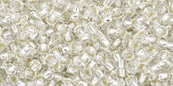 TOHO seed beads - Silver-Lined Crystal 11/0