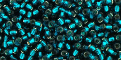 TOHO seed beads - Silver-Lined Teal 11/0