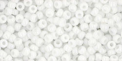 TOHO seed beads - Opaque White (11-41) 11/0