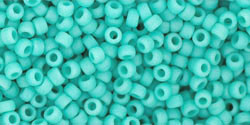 TOHO seed beads - Opaque-Frosted Turquoise 11/0