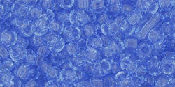 TOHO seed beads - Transparent LT Sapphire 8/0