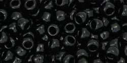 TOHO seed beads - Opaque Jet  8/0