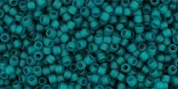 TOHO seed beads - Transparent-Frosted Teal 15/0