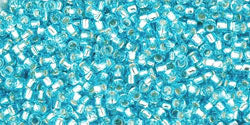 TOHO seed beads - Silver-Lined Aquamarine 15/0