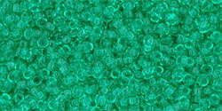 TOHO seed beads - Transparent Beach Glass Green 15/0