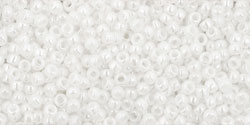 TOHO seed beads - Opaque Lusted White 15/0