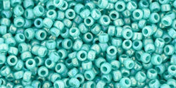 TOHO seed beads - Opaque Rainbow Turquoise 15/0