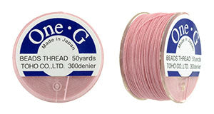 one-G pärltråd - Pink 50 yards