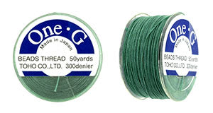 One-G pärltråd - Mint Green 50 yards