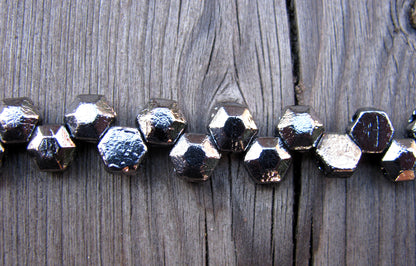 Honeycomb Jewel -  Chrome  6mm, 1 sträng