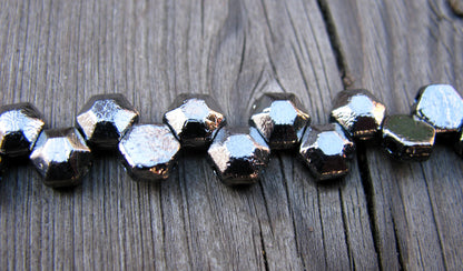 Honeycomb Jewel -  Chrome  6mm, 1 sträng