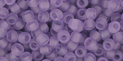 TOHO seed beads - Transparent Frosted Sugar Plum 8/0