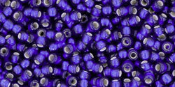 TOHO seed beads - Silver-Lined Frosted Cobalt 11/0