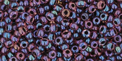 TOHO seed beads - Inside-Color Luster Lt Amethyst/Jet-Lined (11-251) 11/0