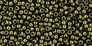 TOHO seed beads - Gold-Lustered Dk Antique Bronze (11-422) 11/0