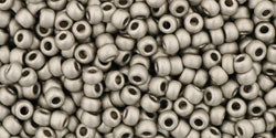 TOHO seed beads - Metallic Frosted Antique Silver(11-566) 11/0