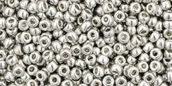 TOHO seed beads - Metallic Silver (11-714) 11/0