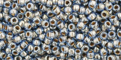 TOHO seed beads - Gold-Lined Lt Montana Blue (11-992) 11/0