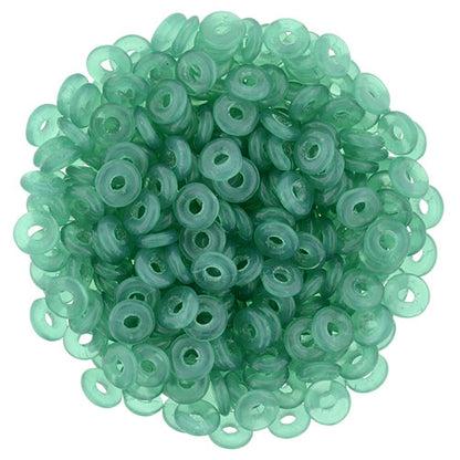 O Bead - Alabaster Malachite Green, 5 gram