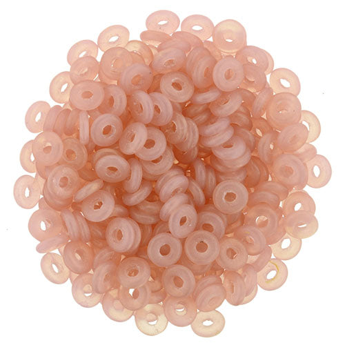 O Bead - Sueded Gold Milky Pink,  5 gram