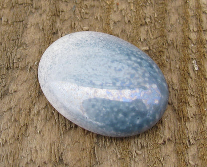 Cabochon Oval - Blå / Vit 25x18mm 1 styck