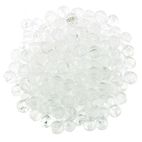 Tjeckiska Melon Round - Crystal 3mm 50- pack