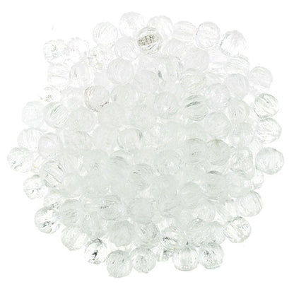 Tjeckiska Melon Round - Crystal 3mm 50- pack