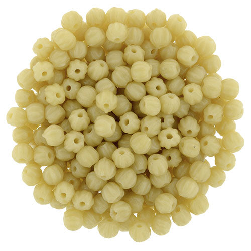 Tjeckiska Melon Round - Antique Beige 3mm 50- pack