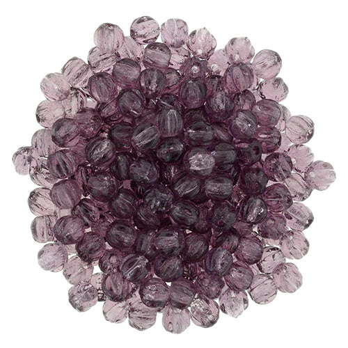 Tjeckiska Melon Round - Amethyst 3mm 50- pack