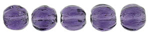 Tjeckiska Melon Round - Tanzanite 3mm 50- pack