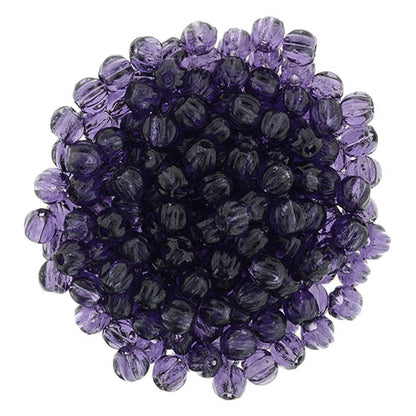 Tjeckiska Melon Round - Tanzanite 3mm 50- pack