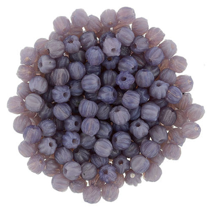 Tjeckiska Melon Round - Milky Amethyst 3mm 50- pack