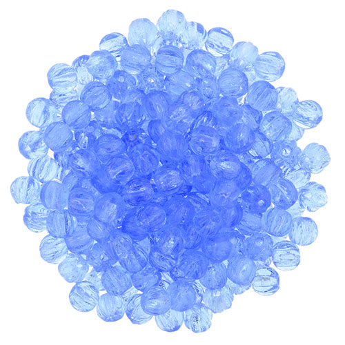 Tjeckiska Melon Round - Sapphire 3mm 50- pack