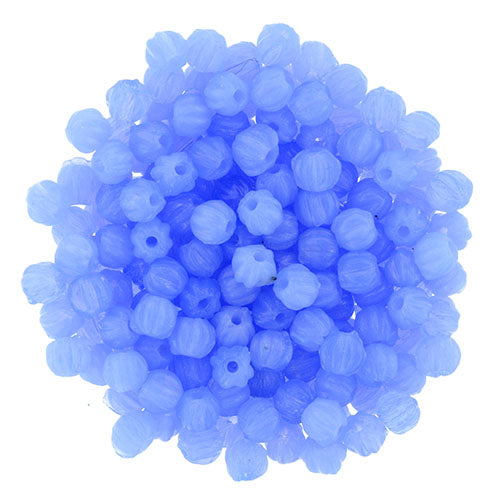 Tjeckiska Melon Round - Opal Sapphire 3mm 50- pack