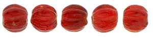 Tjeckiska Melon Round - Siam Ruby 3mm 50- pack