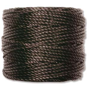 S-lon Heavy Macrame Cord - Black 1 rulle