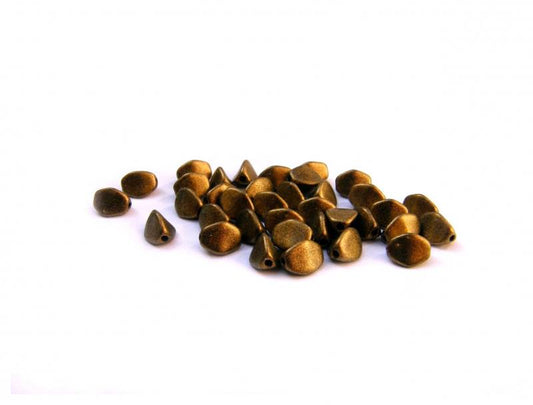 Pinch Bead -  Metallic Matte Dark Gold (40032) 5mm