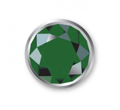 Nitar ImpressArt - Czech Crystal Snap Rivets, Round- Emerald (5st)