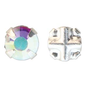 Rose Montees SS12 - Crystal Silver AB 3,5mm 10- pack