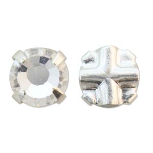 Rose Montees SS16 - Crystal Silver 4mm 10- pack