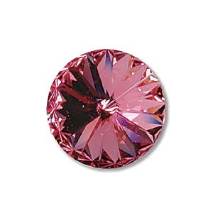 Swarovski crystals Rivoli - Rose Foiled 12mm