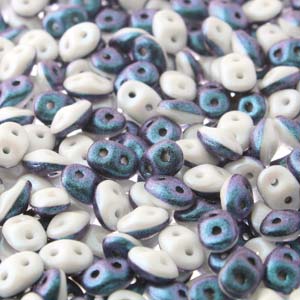 SuperDuo Duets - Polychrome Blueberry & Cream 10 gram