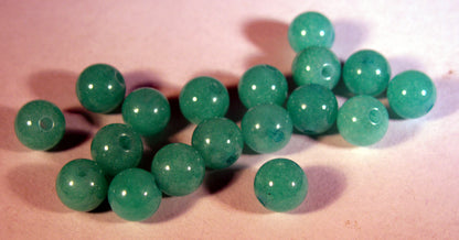 Jade rund - Emerald 6mm 20- pack