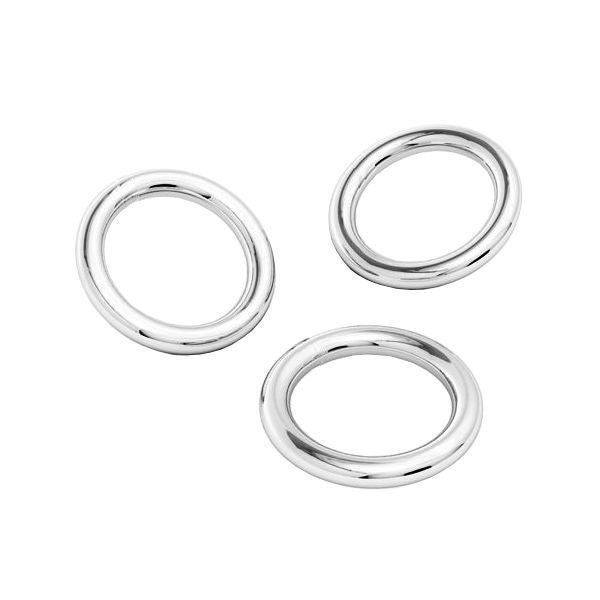 Motringar 925 Silver - 6.4x0.7mm, 10-pack